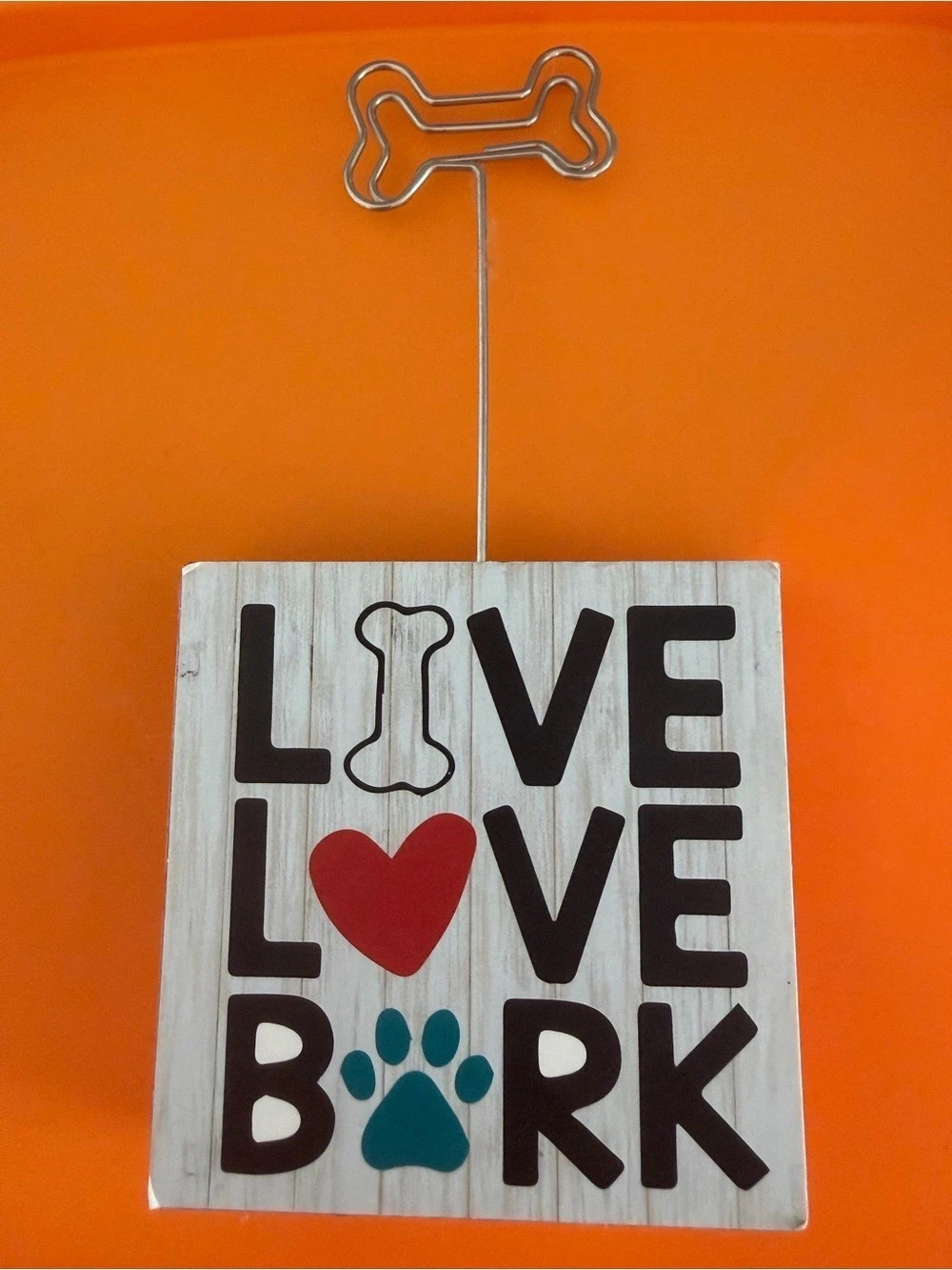 Regent Products Corp. Pet Photo Holder. White & Red